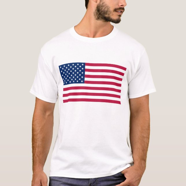 Camiseta con bandera de los Estados Unidos (Anverso)