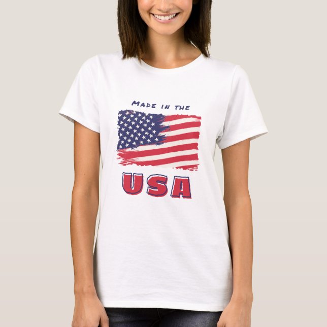 Camiseta con bandera de los Estados Unidos (Anverso)