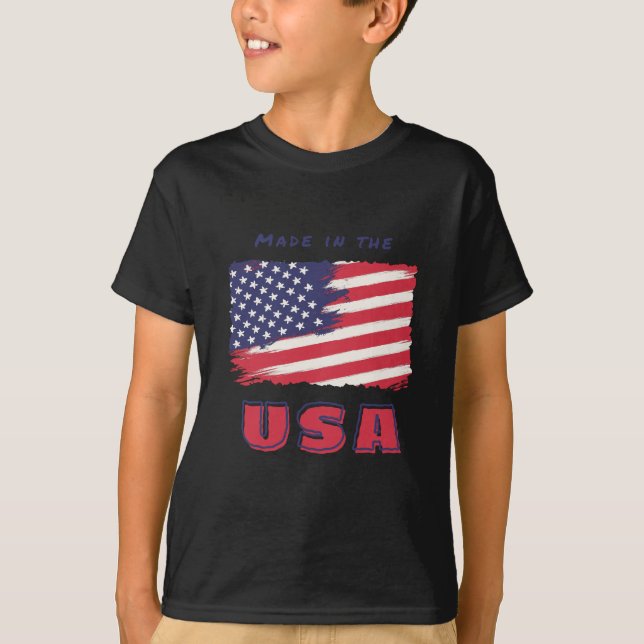 Camiseta con bandera de los Estados Unidos (Anverso)