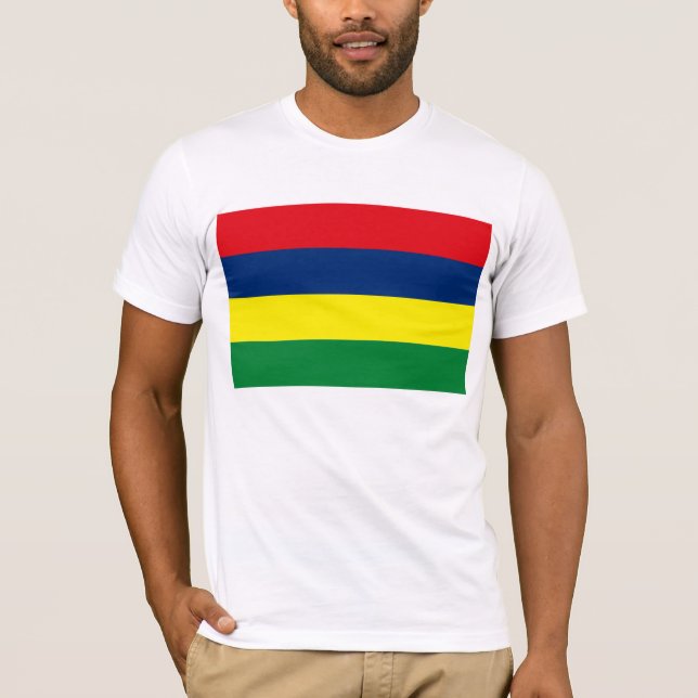 Camiseta con bandera de Mauricio (Anverso)