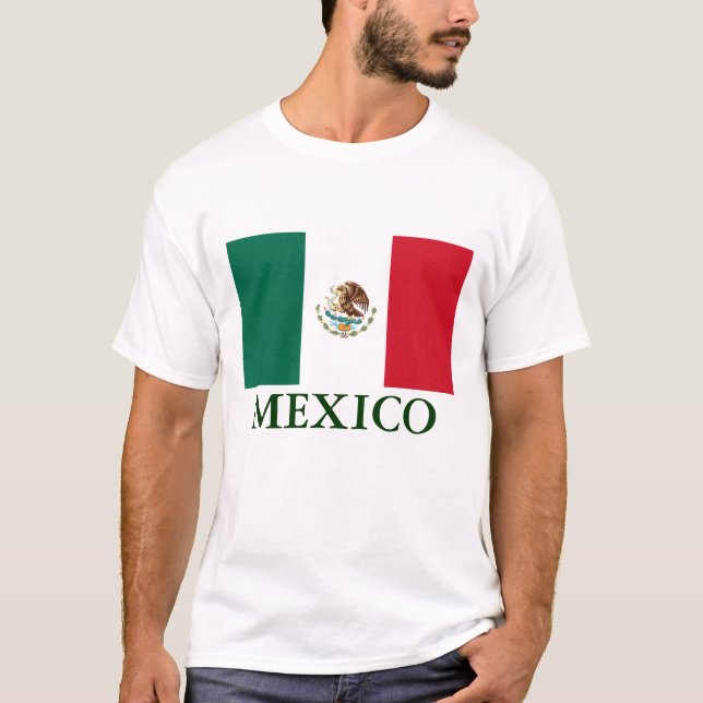 Camiseta con bandera de México (Anverso)