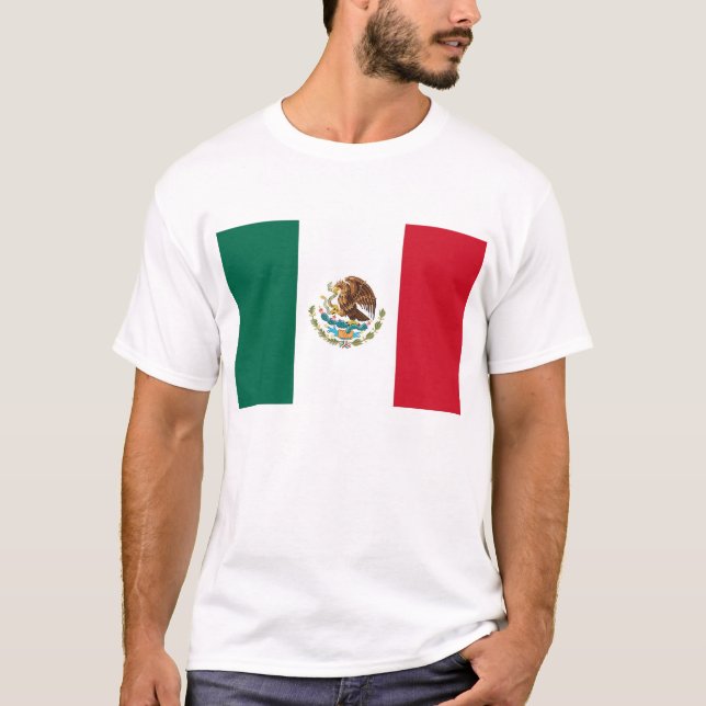 Camiseta con bandera de México (Anverso)