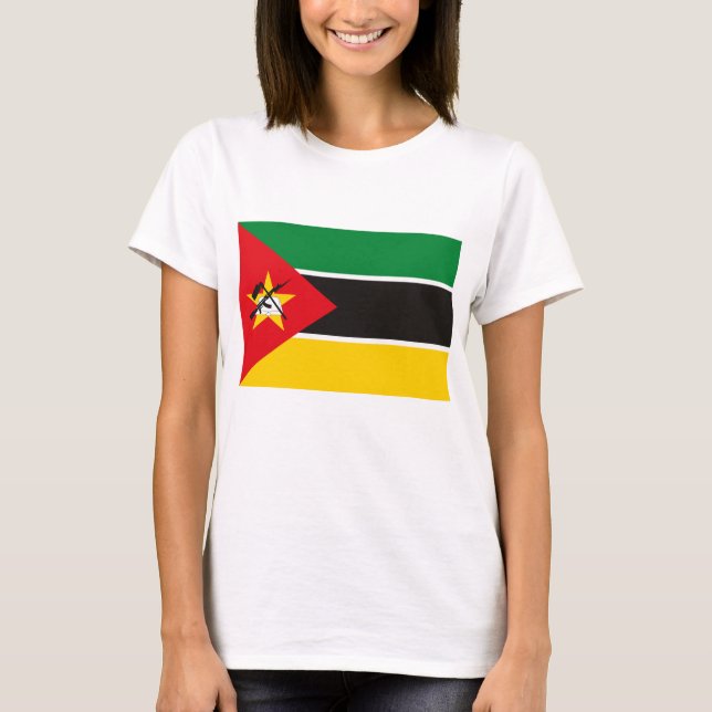 Camiseta con bandera de Mozambique (Anverso)