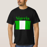 Camiseta con bandera de Nigeria