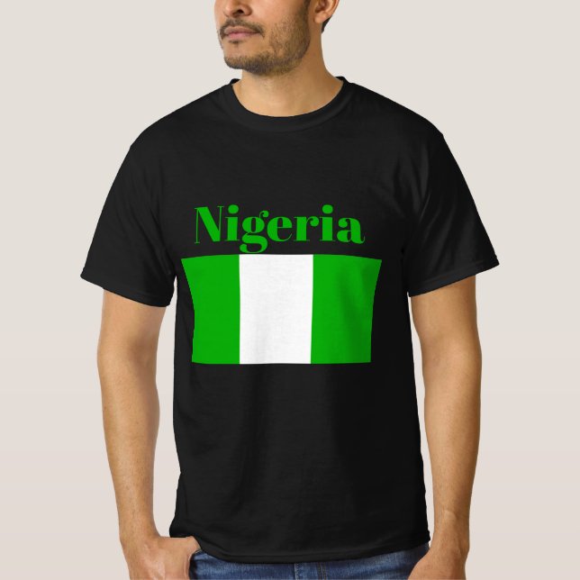 Camiseta con bandera de Nigeria (Anverso)
