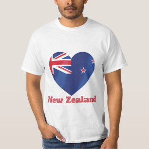 Camiseta con bandera de Nueva Zelanda