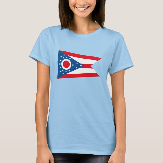 Camiseta con bandera de Ohio (Anverso)