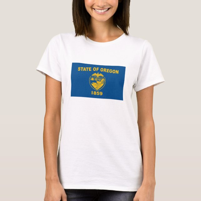 Camiseta con bandera de Oregón (Anverso)