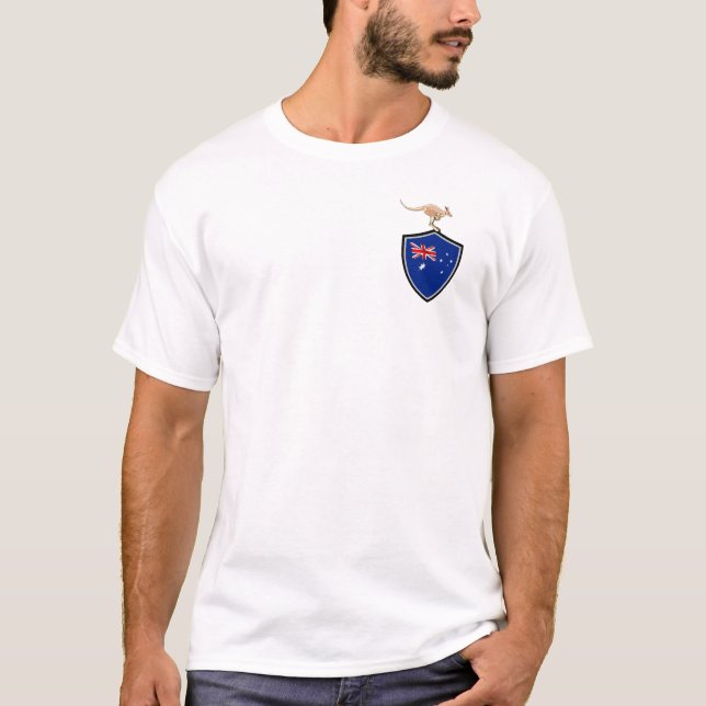 Camiseta con bandera de pantalla australiana (Anverso)
