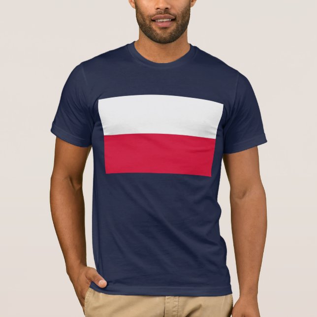 Camiseta con bandera de Polonia (Anverso)