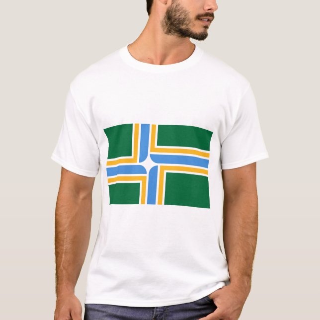 Camiseta con bandera de Portland, Oregón (Anverso)