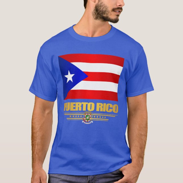 Camiseta con bandera de Puerto Rico (Anverso)
