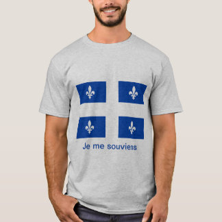 Camiseta con bandera de Quebec