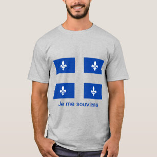 Camiseta con bandera de Quebec