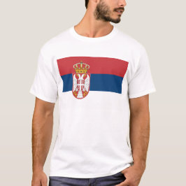 Camiseta con bandera de Serbia