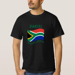 Camiseta con bandera de Sudáfrica