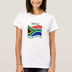 Camiseta con bandera de Sudáfrica