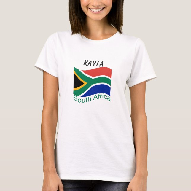 Camiseta con bandera de Sudáfrica (Anverso)