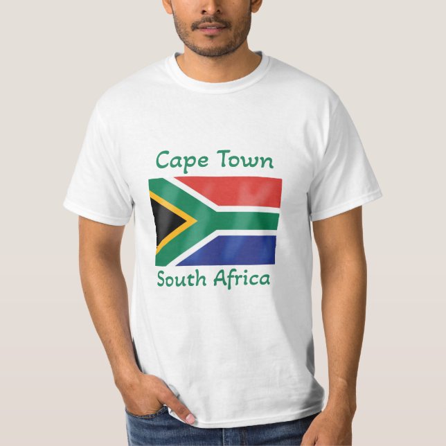 Camiseta con bandera de Sudáfrica en Ciudad del Ca (Anverso)