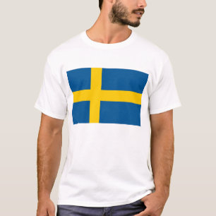 Camiseta con bandera de Suecia