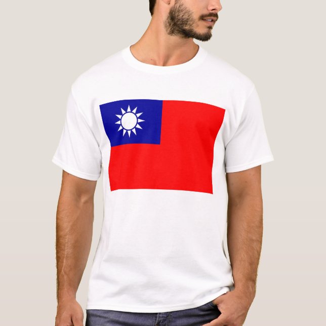 Camiseta con bandera de Taiwán (Anverso)