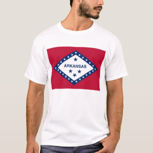 Camiseta con bandera del estado de Arkansas Estado