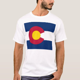 Camiseta con bandera del estado de Colorado EE.UU.