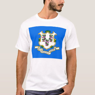 Camiseta con bandera del estado de Connecticut Est