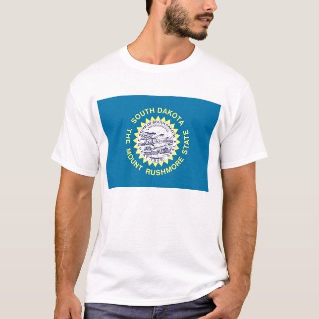 Camiseta con bandera del estado de Dakota del Sur  (Anverso)