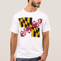 Camiseta con bandera del estado de Maryland Estado