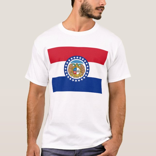 Camiseta con bandera del estado de Misuri Estados  (Anverso)