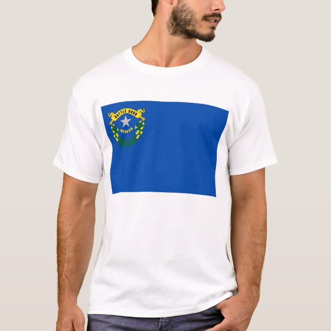 Camiseta con bandera del estado de Nevada Estados  (Anverso)