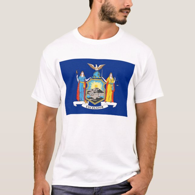 Camiseta con bandera del estado de Nueva York Esta (Anverso)