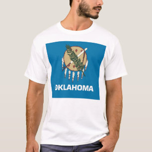 Camiseta con bandera del estado de Oklahoma EE.UU.