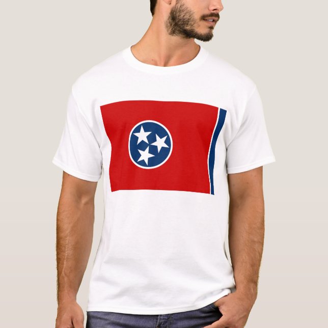 Camiseta con bandera del estado de Tennessee EE.UU (Anverso)