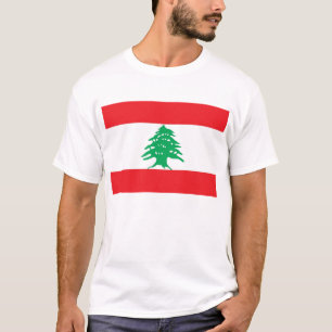 Camiseta con bandera del Líbano