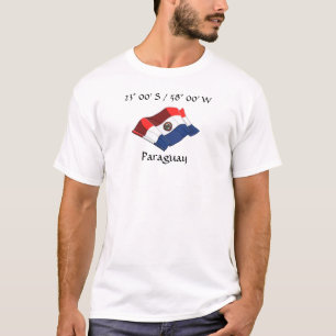 Camiseta con bandera del país de Paraguay