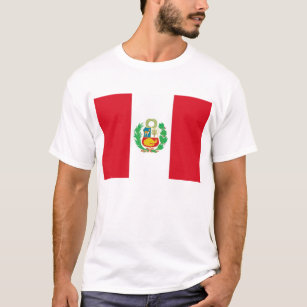 Camiseta con bandera del Perú
