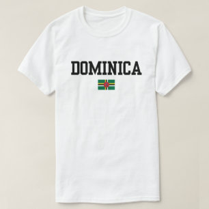 Camiseta con bandera dominica vibrante