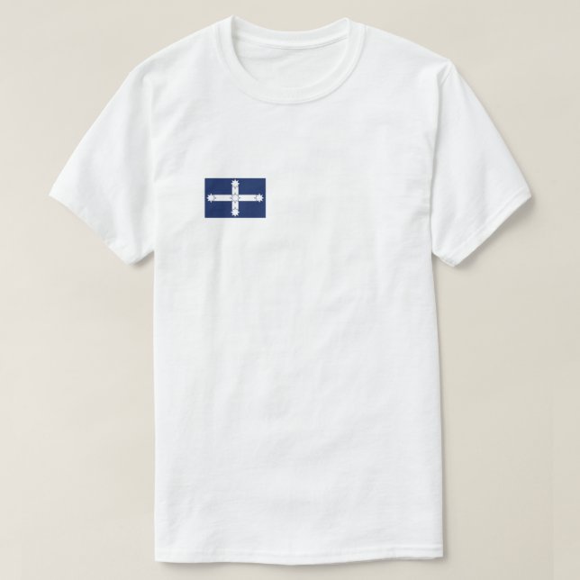 Camiseta con bandera eureka (Diseño del anverso)