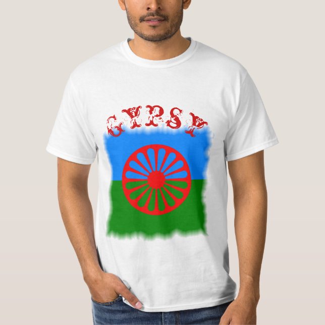 Camiseta con bandera gitana (Anverso)