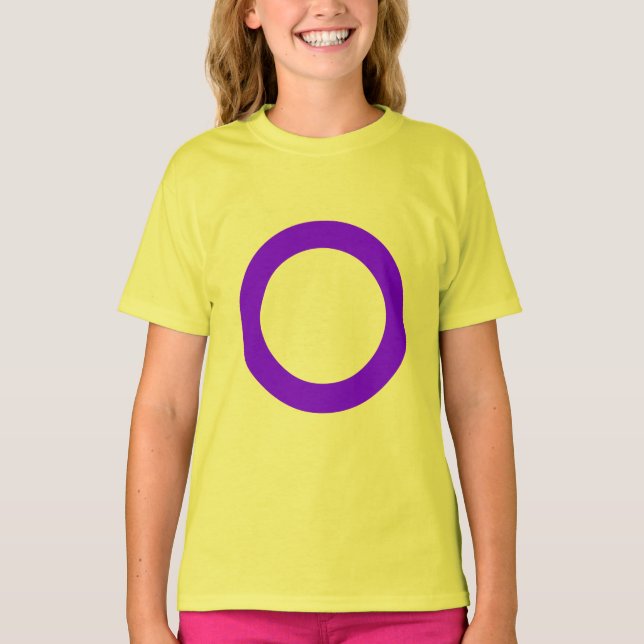 Camiseta con bandera intersexual (niño) (Anverso)