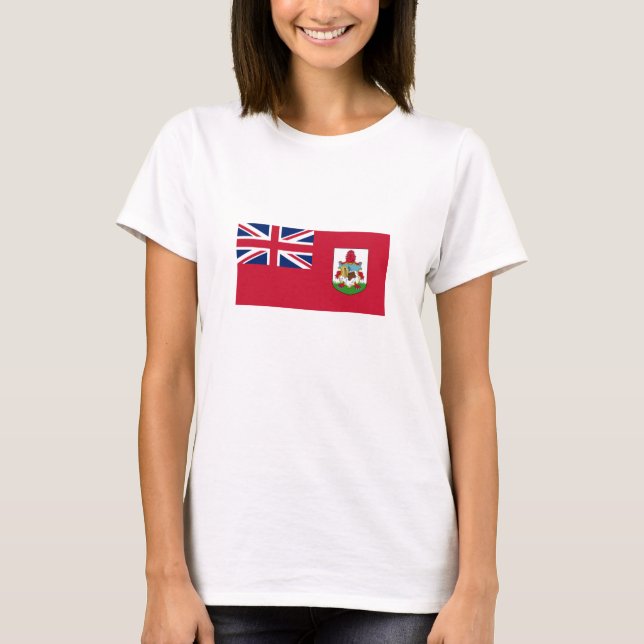 Camiseta con bandera patriótica de las Bermudas (Anverso)
