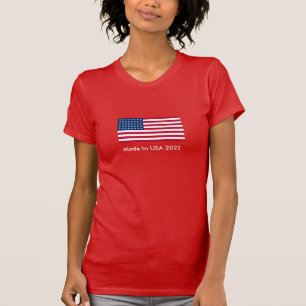 Camiseta con bandera patriótica para mujeres