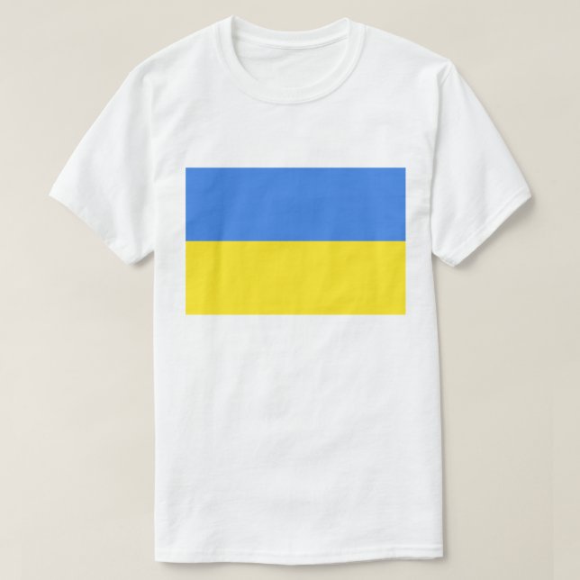 Camiseta con bandera ucraniana apoya la libertad d (Diseño del anverso)