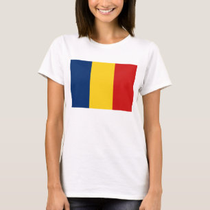 Camiseta con bandera y mapa de Chad