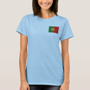 Camiseta con Bandera y Mapa de Portugal