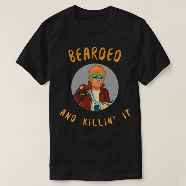 Camiseta Con barba y killinx27 (Diseño del anverso)