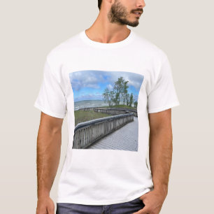 Camiseta con bellas vistas al océano