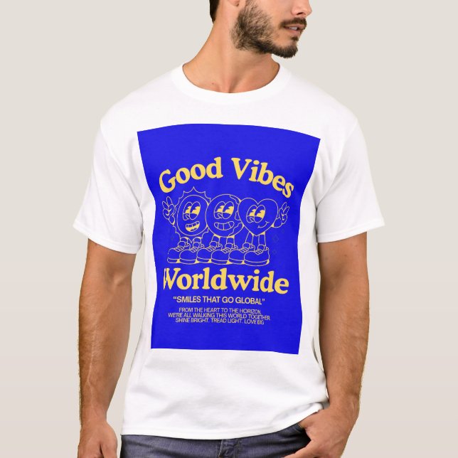 Camiseta con buenas vibras  (Anverso)